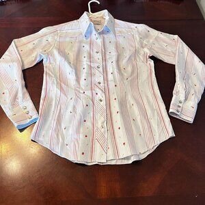 Vintage H Bar C Ranchwear Western Shirt  Floral Print Pearl Snap cowboy